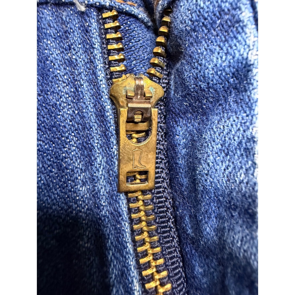 Wrangler Jeans Mens 38x34 Blue 13MWZ Cowboy Cut Vintage 90s Made in USA Denim - Picture 7 of 12